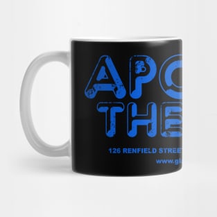 Apollo Theatre Glasgow - Blue Text Retro Aged Look Mug